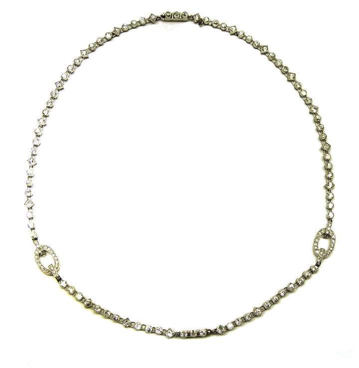 Early 20th century diamond necklace